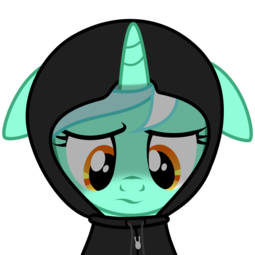 thumbnail of 1063356__safe_artist-colon-ruinedomega_lyra+heartstrings_fanfic-colon-background+pony_background+pony_clothes_floppy+ears_hoodie_inkscape_ponyscape_sad.png