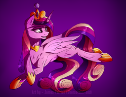 thumbnail of 1886105__safe_artist-colon-quefortia_princess+cadance_alicorn_female_gradient+background_mare_pony_prone_solo.png