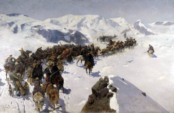 thumbnail of Franz Roubaud - Passage of Prince Argutinskiy through the Caucasian Ridge.jpg