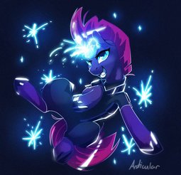 thumbnail of 2744815__safe_artist-colon-anticular_derpibooru+import_tempest+shadow_pony_unicorn_2021_female_happy+new+year_holiday_magic_mare_smiling_solo.jpg