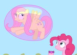 thumbnail of 1478356__safe_artist-colon-04startycornonline88_fluttershy_pinkie+pie_bubble+fetish_bubblegum_candy_food_gum_in+bubble_pony_trapped.jpg