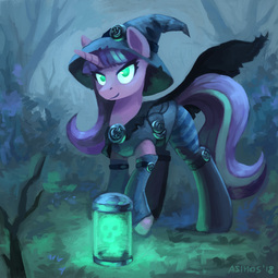 thumbnail of 1872578__safe_artist-colon-asimos_starlight+glimmer_cape_clothes_costume_female_halloween_halloween+costume_hat_holiday_magic_mare_pony_smiling_solo_un.jpeg