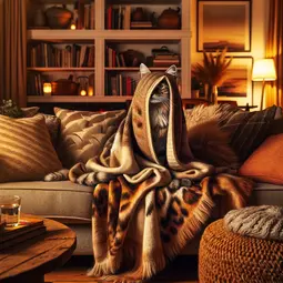 thumbnail of DALL·E 2024-03-03 19.31.27 - A cozy living room scene with warm lighting and plush furnishings. A cat blends almost seamlessly into the environment, its fur pattern mirroring the .webp