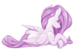 thumbnail of 2143904__safe_artist-colon-dstears_fluttershy_cute_digital+art_female_looking+back_mare_monochrome_pegasus_pony_prone_shyabetes_simple+background_solo.png