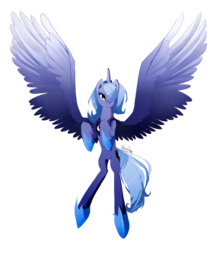 thumbnail of 705000__safe_artist-colon-skyeypony_princess+luna_s1+luna_simple+background_solo_spread+wings.png