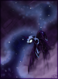 thumbnail of 6521__safe_artist-colon-probablyfakeblonde_nightmare+moon_alicorn_female_flying_glowing+eyes_mare_night_pony_solo.png