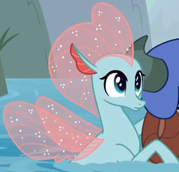 thumbnail of 1731014__safe_screencap_ocellus_yona_non-dash-compete+clause_spoiler-colon-s08e09_cropped_cute_disguise_disguised+changeling_seaponified_seapony+(g4.png