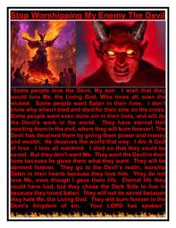 thumbnail of PROPHECY— Stop Worshipping My Enemy The Devil.jpg