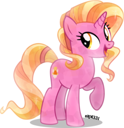 thumbnail of 2373092__safe_artist-colon-orin331_luster+dawn_crystal+pony_pony_unicorn_crystallized_female_high+res_mare_open+mouth_raised+hoof_signature_simple+background_so.png
