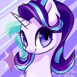 thumbnail of 1817863__safe_artist-colon-rikadiane_starlight+glimmer_bust_cute_cutie+mark+background_female_glimmerbetes_looking+at+you_mare_pony_solo_unicorn.png