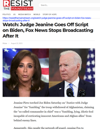 thumbnail of Jeanine Pirro goes off air 08252021.png