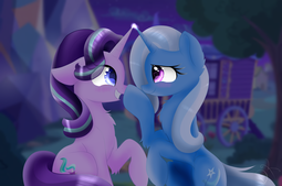 thumbnail of 1804407__safe_artist-colon-envygirl95_starlight+glimmer_trixie_blushing_boop_cute_diatrixes_female_glimmerbetes_horns+are+touching_lesbian_mare_pony_ro.png