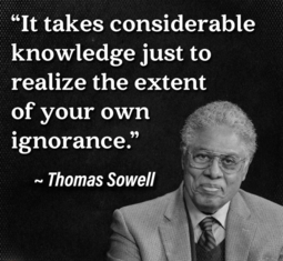 thumbnail of It takes considerable knowledge just to realize the extent of your own ignorance - Thomas Sowell.png