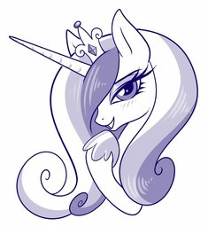 thumbnail of 2316908__safe_artist-colon-sorcerushorserus_princess+cadance_alicorn_pony_blushing_female_lidded+eyes_looking+at+you_mare_monochrome_simple+background_smiling_s.jpg