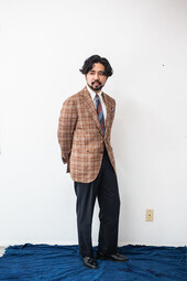 thumbnail of Rust-check-with-navy-tropical-wool-trousers..jpg