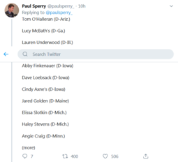 thumbnail of Screenshot_2019-11-22 Paul Sperry on Twitter Here is list of the 31 vulnerable House Dems in 2020--all from districts won b[...](1).png