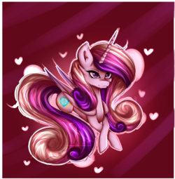 thumbnail of 1465302__safe_artist-colon-nutellaakanutella_princess+cadance_abstract+background_alicorn_female_heart_mare_pony_prone_solo.png