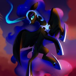 thumbnail of 2821255__safe_artist-colon-vensual99_derpibooru+import_nightmare+moon_alicorn_pony_absurd+resolution_chest+fluff_ethereal+mane_female_flying_glowing+horn_horn_m.jpg