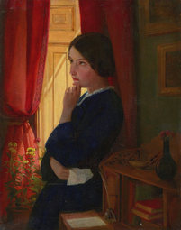thumbnail of George Dunlop Leslie (1835-1921) Considering a Reply - c1860.jpg