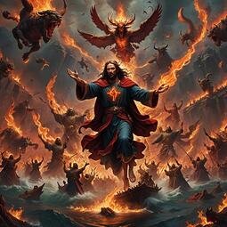 thumbnail of Jesus Christ Throwing Satan And His Elite Into The Lake Of Fire.jpg