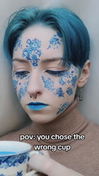 thumbnail of 7412336470570126634 Oops #makeup #pov #contactlenses #wateractivatedliners #finechina #design #bluewillow #teacup #fyp #foryou #foryoupage #blue #detailed #porcelain #glass.mp4