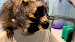 thumbnail of raccoon drink.mp4