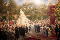 thumbnail of Anton von Werner (1843–1915) Unveiling of the Richard-Wagner Monument in the Tiergarten - 1908 low.JPG