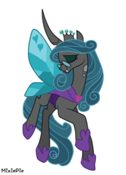 thumbnail of 720917__safe_artist-colon-mixiepie_queen+chrysalis_glasses_good+side_reversalis_simple+background_solo_transparent+background_vector.png