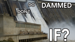 thumbnail of Dam with open spillway, DAMMED, DO, DON'T, IF, damned.png