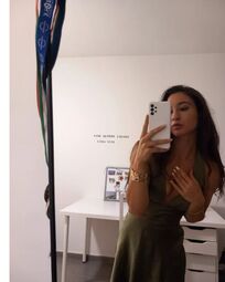 thumbnail of ~It's just a time~ ️ #gold #tan #brownhair #summer #latin #green #photo #love #dress #kiss #time.jpg