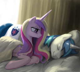 thumbnail of 4093__safe_artist-colon-johnjoseco_princess+cadance_shining+armor_alicorn_bed_bedroom+eyes_blanket_eyes+closed_female_male_mare_morning+ponies_pillow_p.jpg