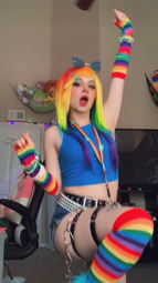 thumbnail of 7213372484853255467 rainbow dash cosplay test! wearing it to a con coming up D #mlp #rainbowdash #rainbowdashcosplay #rainbowdashjar.mp4