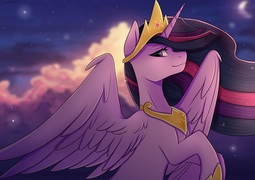 thumbnail of 2347512__safe_artist-colon-chickenbrony_artist-colon-cottonaime_twilight+sparkle_alicorn_pony_the+last+problem_cloud_crown_female_high+res_horn_jewelry_mare_moo.jpg
