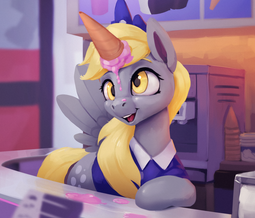 thumbnail of 1847412__safe_artist-colon-rodrigues404_derpy+hooves_clothes_fake+horn_female_food_ice+cream_ice+cream+cone_ice+cream+horn_jewelry_mare_pegasus_pony_sh.png