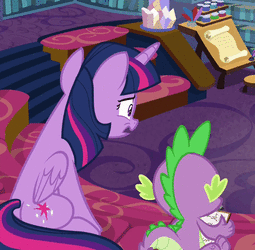 thumbnail of 1719320__safe_screencap_spike_twilight+sparkle_horse+play_spoiler-colon-s08e07_alicorn_animated_cropped_disgusted_duo_facehoof_floppy+ears_gif_twilight.gif