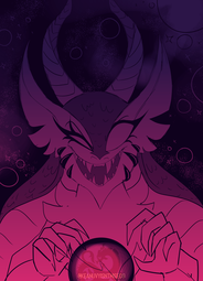 thumbnail of 2158418__safe_artist-colon-keanuvyfoxy09_idw_cosmos+(character)_discord_abstract+background_crystal+ball_purple+background_simple+background.png