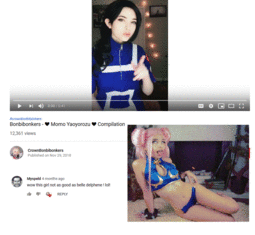 thumbnail of Anonce youtube comment belle delphine.gif