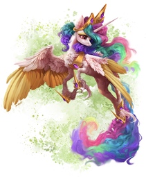 thumbnail of 2337880__safe_artist-colon-maggephah_artist-colon-rossignolet_princess+celestia_alicorn_pony_cheek+fluff_chest+fluff_colored+wings_colored+wingtips_crown_ear+fl.jpg