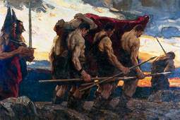 thumbnail of Richard Jack (1866-1952) The Passing of the Chieftain.jpg