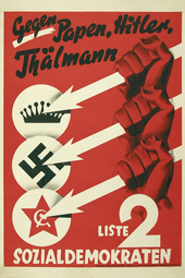 thumbnail of Three_Arrows_election_poster_of_the_Social_Democratic_Party_of_Germany,_1932_-_Gegen_Papen,_Hitler,_Thälmann.png