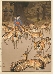 thumbnail of Hiroshi Yoshida - Deer in Kasuga.jfif