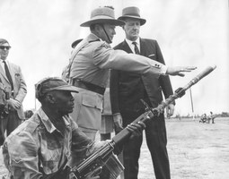 thumbnail of Ian Smith inspecting some small arms.jpg