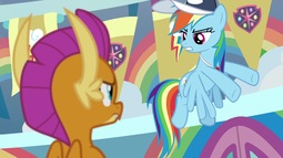 thumbnail of 2118715__safe_screencap_rainbow+dash_smolder_2+4+6+greaaat_spoiler-colon-s09e15_cap_dragon_hat_pony_school+of+friendship_wings.jpeg