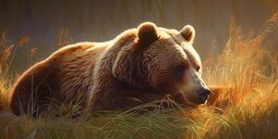 thumbnail of bear-is-laying-grass-with-sun-shining-its-face_902049-10876.jpg