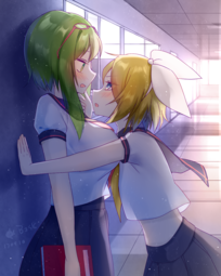 thumbnail of __kagamine_rin_and_gumi_vocaloid_drawn_by_baozishark__60190488315febb95bec99136b173129.png