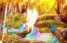 thumbnail of 1211994__safe_artist-colon-aquagalaxy_princess+celestia_bright_butterfly_crepuscular+rays_forest_long+mane_solo_spread+wings.png