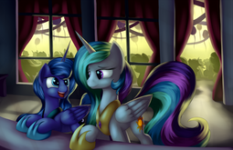 thumbnail of 1032649__safe_artist-colon-grennadder_princess+celestia_princess+luna_alicorn_pony_missing+accessory_party_ponies.png