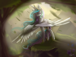 thumbnail of 178083__safe_artist-colon-nutty-dash-stardragon_artist-colon-nuttypanutdy_princess+celestia_alicorn_pony_forest_smiling_solo_spread+wings.png