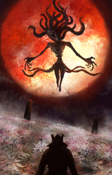 thumbnail of hunter and moon presence (bloodborne) drawn by plutus - 6679ef148b3981af4824affd5bbfb1f5.jpg