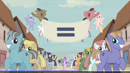 thumbnail of 826375__safe_screencap_starlight+glimmer_the+cutie+map_cult_equal+cutie+mark_equal+town+banner_in+our+town_meme+origin.png